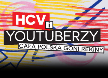 na zdjęciu logotyp akcji HCV i YouTuberzy