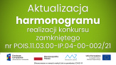 Aktualizacja harmonogramu realizacji konkursu zamkniętego nr POIS.11.03.00-IP.04-00-002/21