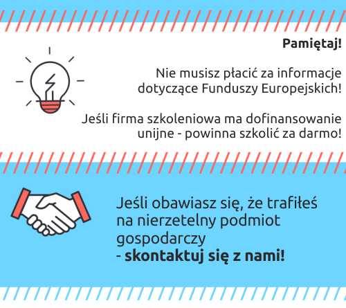 Na obrazku zachęta do kontaktu z Ministerstwem Zdrowia w przypadku podejrzenia nierzetelnej firmy